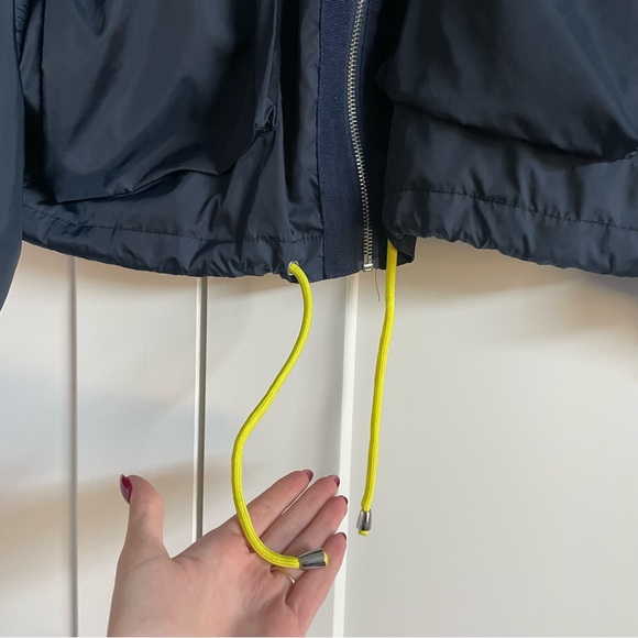 Zara navy blue cropped windbreaker jacket - Picture 2 of 7